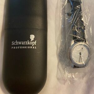 Schwarzkopf Professional Black and Silver Watch